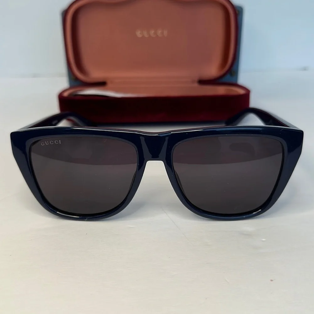 New Authentic GUCCI Grey Browline Men's Sunglasses GG1345S 004 57